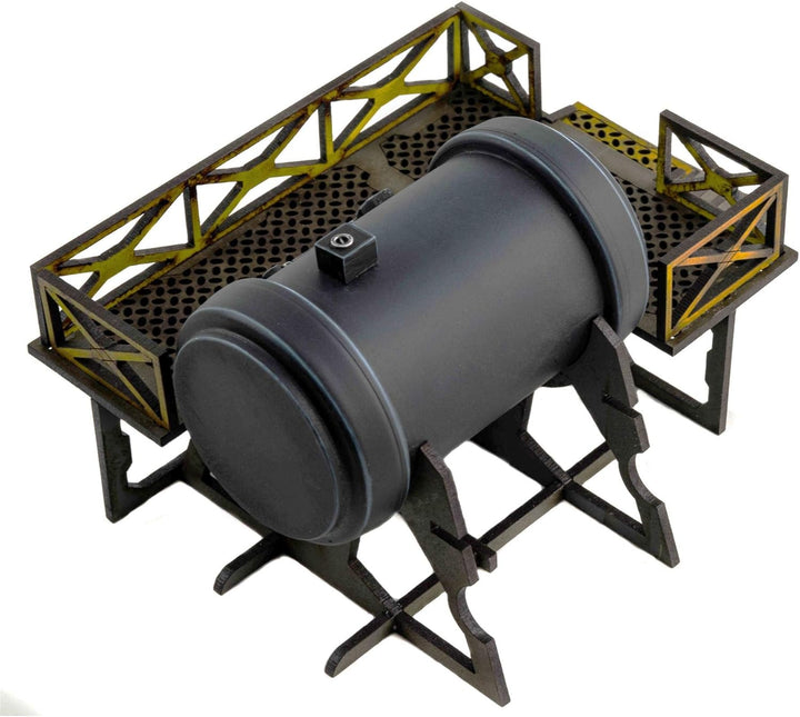 War World Gaming Industry of War Brennstoffspeicher Vorbemalt - 28mm Sci-Fi Industriell Tabletop War