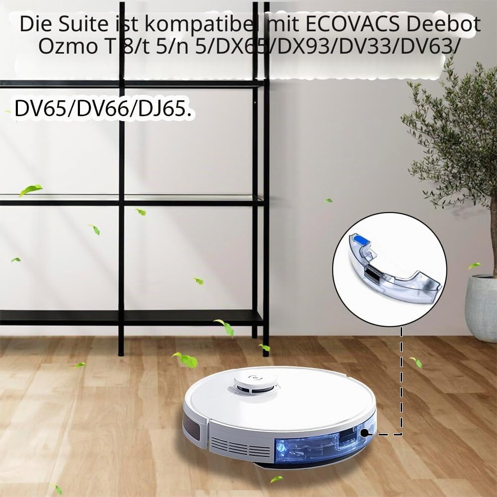 Ytaland Ersatz Wassertank Mülleimer Box für ECOVACS Deebot OZMO T8 / T5 / N5 /DX65/DX93/DV33/DV63/DV