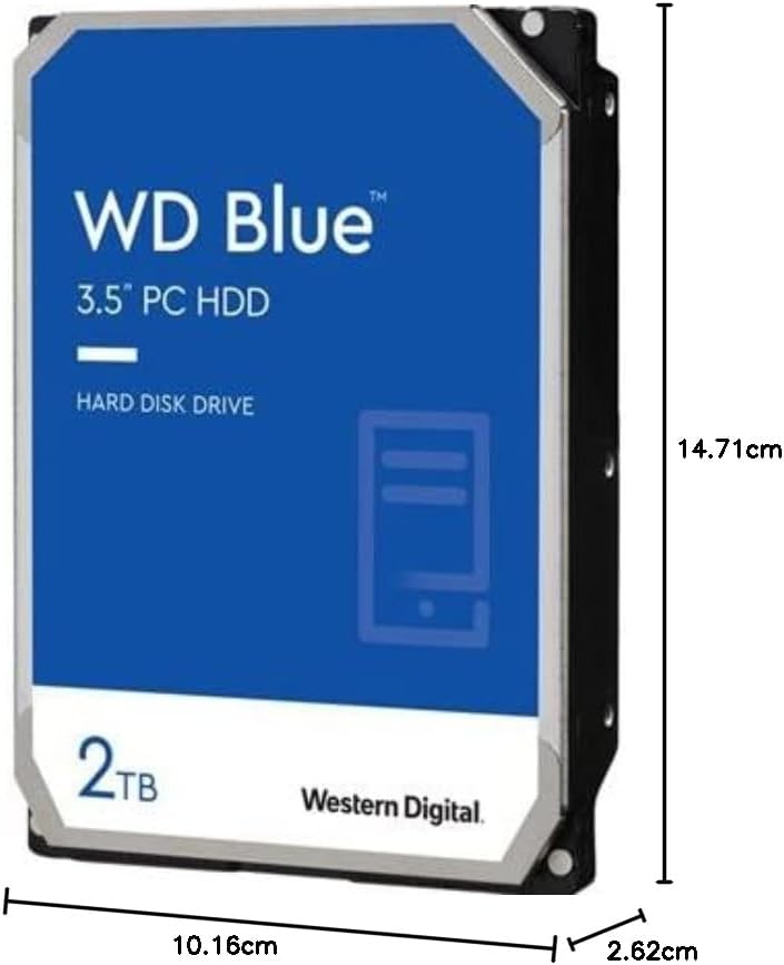 Western Digital WD Blue 2TB SATA 6Gb/s HDD Desktop One size Western Digital, One size Western Digita