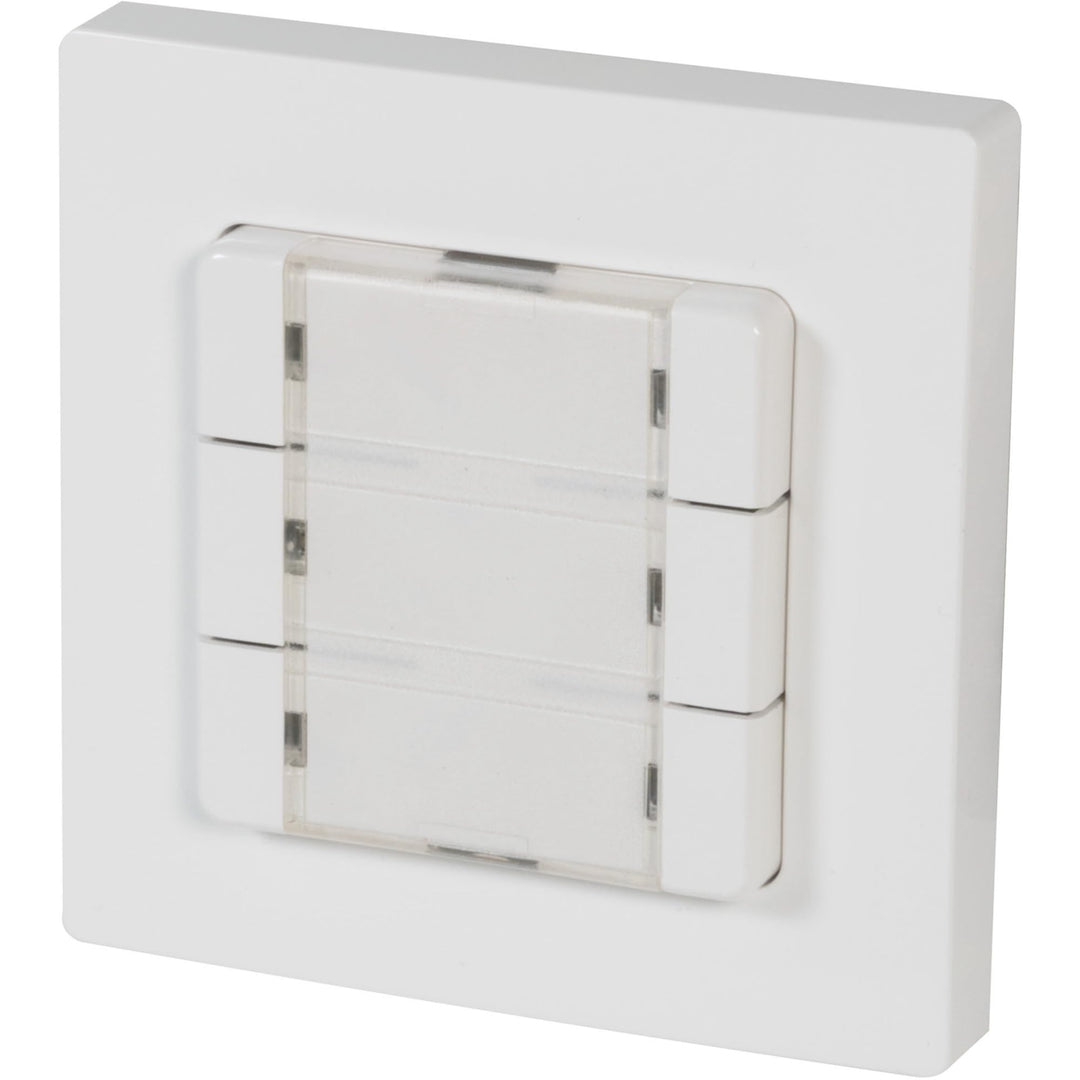 HOMEPILOT - Wandtaster Smart 3 Gruppen | Wandtaster zur einfachen Steuerung beliebiger Smart Home Ge