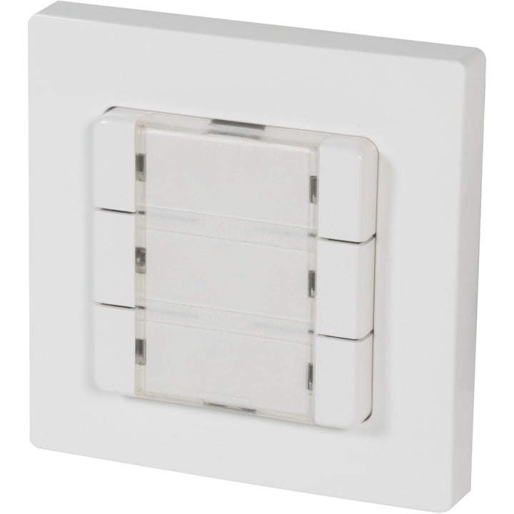 HOMEPILOT - Wandtaster Smart 3 Gruppen | Wandtaster zur einfachen Steuerung beliebiger Smart Home Ge