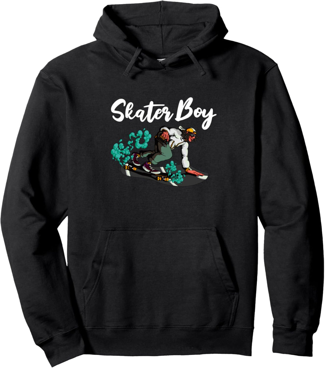 Just a Skater Boy Skateboard Waveboard Longboard Skater Pullover Hoodie