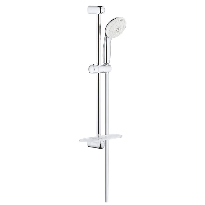GROHE Tempesta 100 Brausestangenset (2 Strahlarten, gleichmässiges Strahlbild, Antikalk-Sytsem), chr