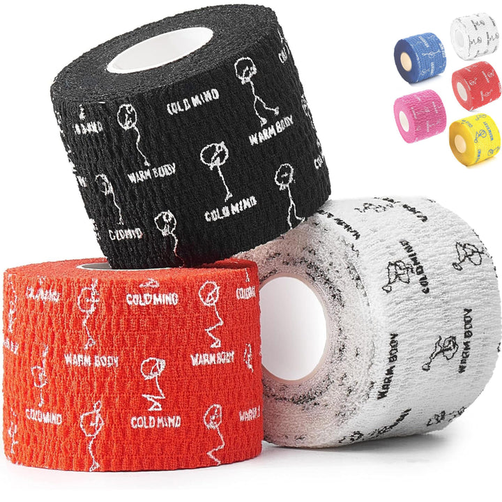 WARM BODY COLD MIND Hook Grip Tape für Gewichtheben - Baumwolle Weightlifting Thumb Tape für Powerli