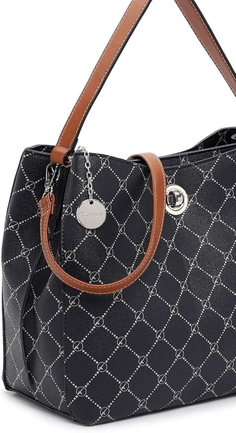 Tamaris Beutel Anastasia Lock 31723 Damen Handtaschen Print Einheitsgrösse Blue 500, Einheitsgrösse