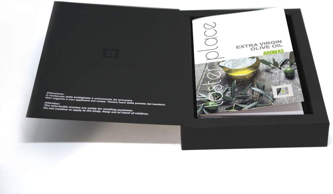 TASTERPLACE Aroma Set – Extra Virgin Olive Oil – English – for Sommeliers – for Olive Oil Lovers – T