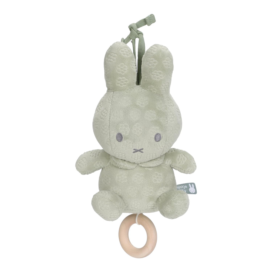Tiamo NIJN894 Stoff Spieluhr Hase Miffy - Green Flower