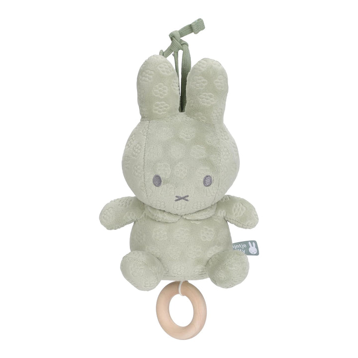 Tiamo NIJN894 Stoff Spieluhr Hase Miffy - Green Flower