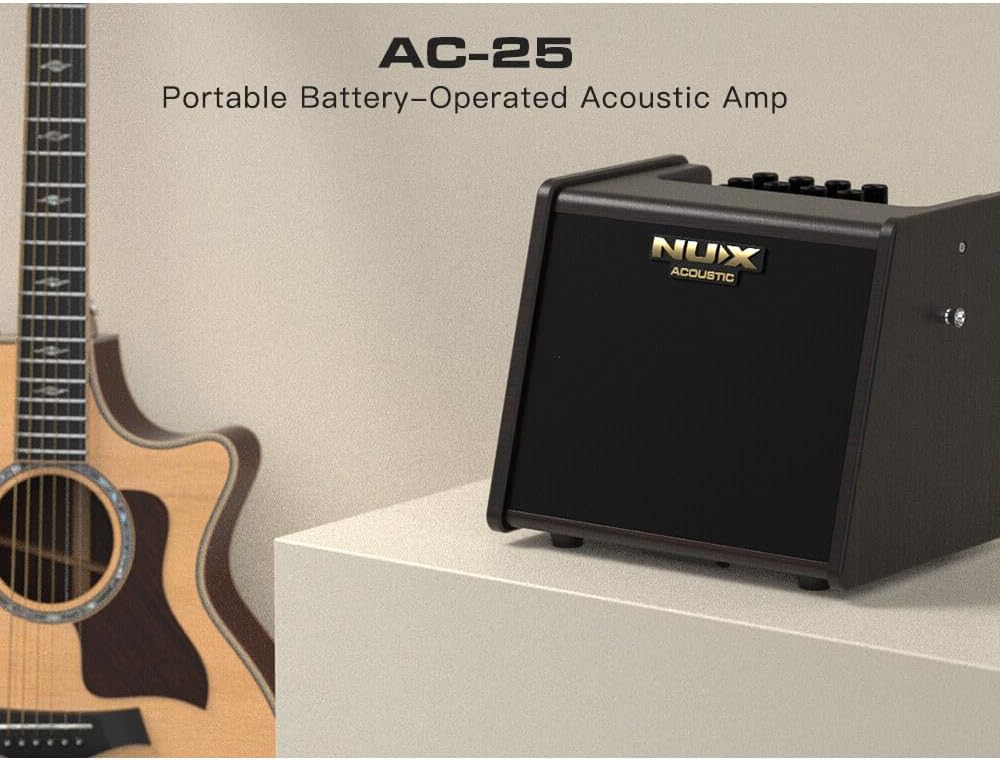 NuX AC-25 Tragbarer batteriebetriebener akustischer Verstärker