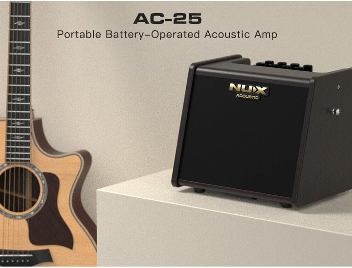 NuX AC-25 Tragbarer batteriebetriebener akustischer Verstärker