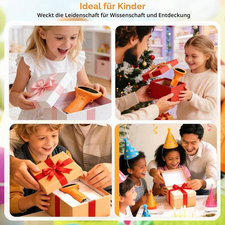 Handy-Mikroskop für Kinder, 1000X Tragbares Taschenmikroskop, Digitales Mikroskop mit 2,0" IPS-Bilds