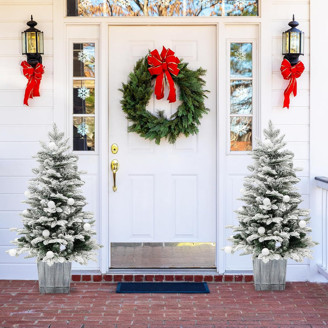 KOMFOTTEU 60 cm Künstlicher Weihnachtsbaum Mini, Christbaum mit LED & 148 Zweige, Kleiner Tannenbaum