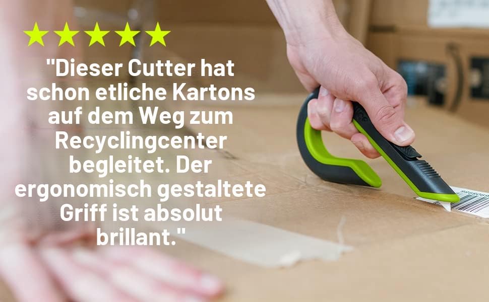Slice 10503 | Sicherheits-Kartonmesser mit automatischem Klingenrückzug| Keramik-Sicherheitsklinge,