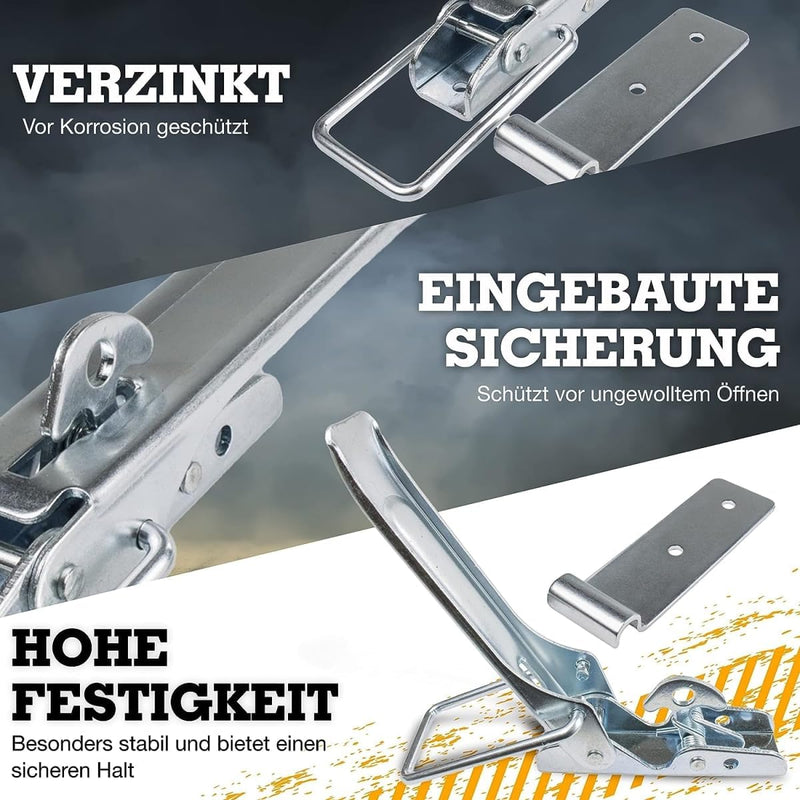 Safetytex Exzenterverschluss Spannverschluss - Bordwandverschluss Verzinkt - Anhänder Zubehör - 210