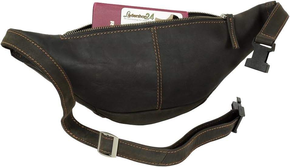Gürteltasche Bauchtasche Hüfttasche Greenland Nature Büffel Leder braun extrem Hochwertig und langle