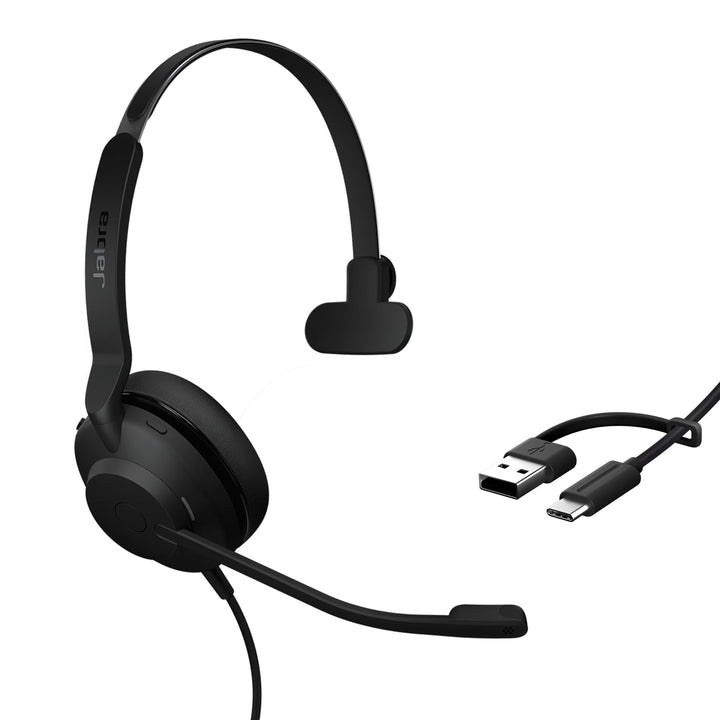 Jabra Evolve2 30 SE Telefon On Ear Headset kabelgebunden Mono Schwarz Mikrofon-Rauschunterdrückung,