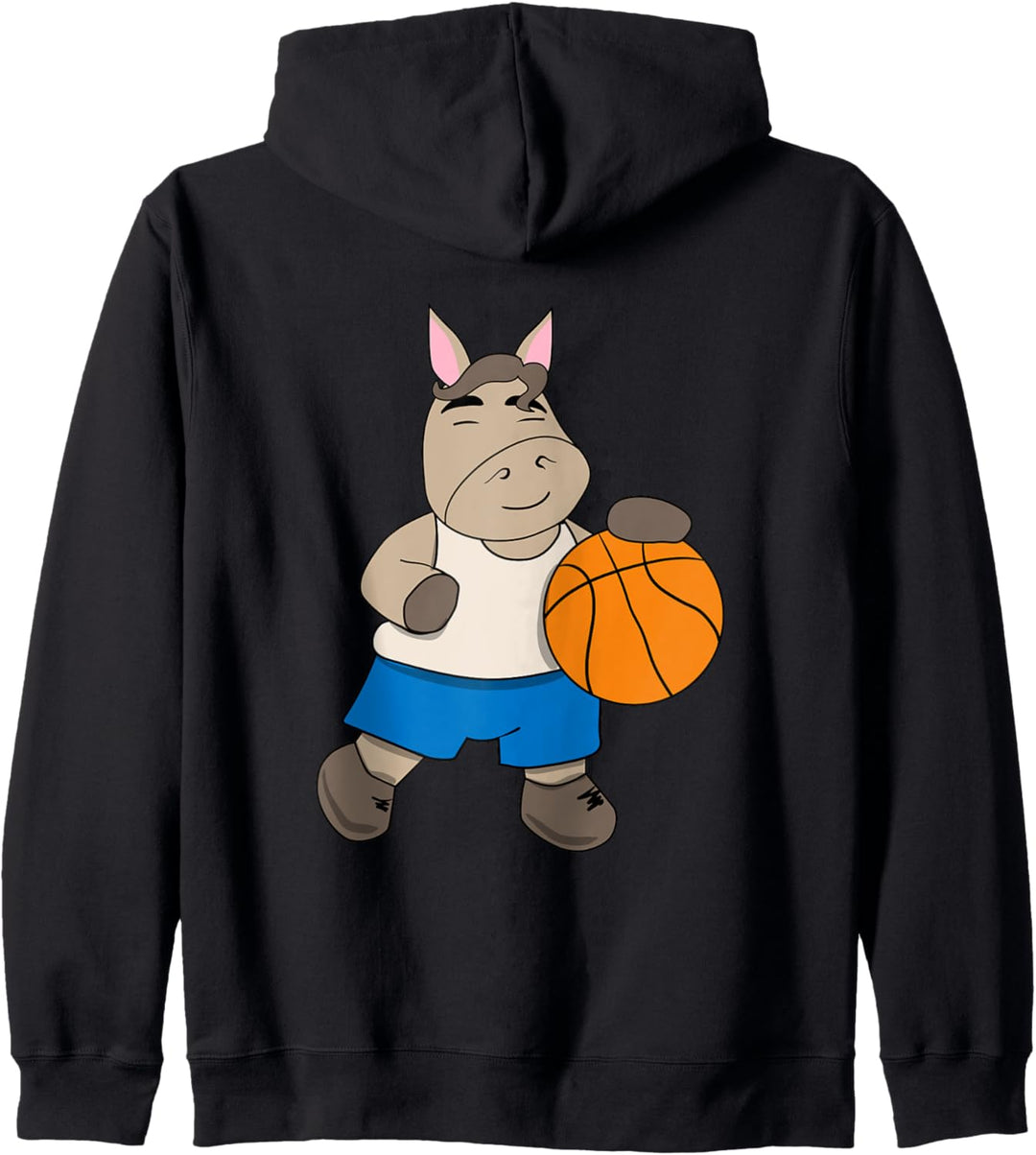 Basketball Kinder Pferd I lustige Tiere | Sport Kapuzenjacke