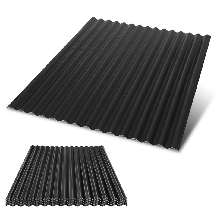 Wellplatten 93×117cm,8 Stück,1,5mm Stärke,Robuste &amp; wetterfest Wellplatten Dach Kunststoff für Garte