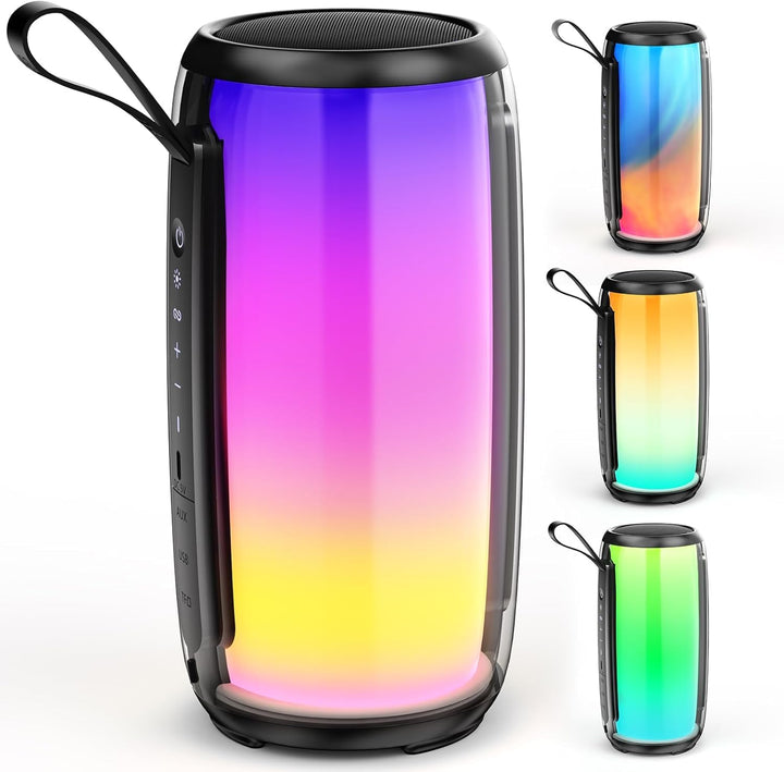 JYX Bluetooth Lautsprecher 5.3, 60W Tragbarer Party Lautsprecher, als Tischlampe und Campinglampe nu