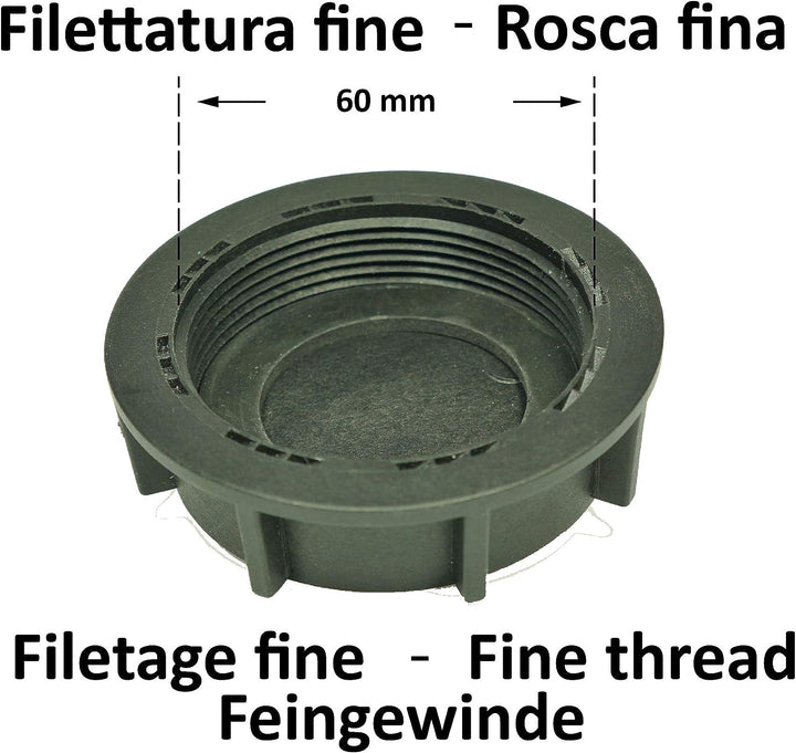 WAFA+ 7F Wassertankdeckel & Fülladpater FEINGWINDE für Knaus,