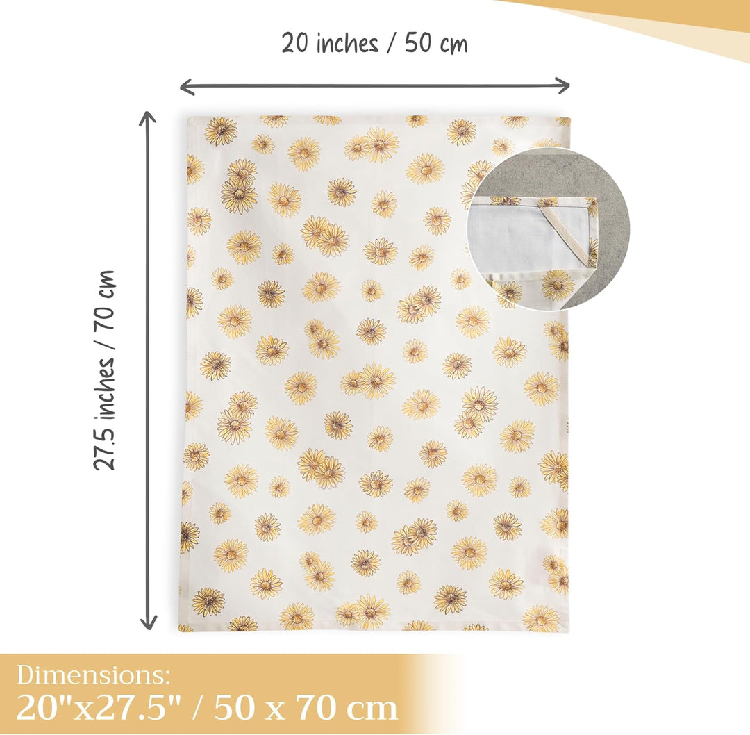 Maison d'Hermine Küchenhandtücher 3er-Set 100% Baumwolle 70 cm x 50 cm Wiederverwendbare Geschirrtüc