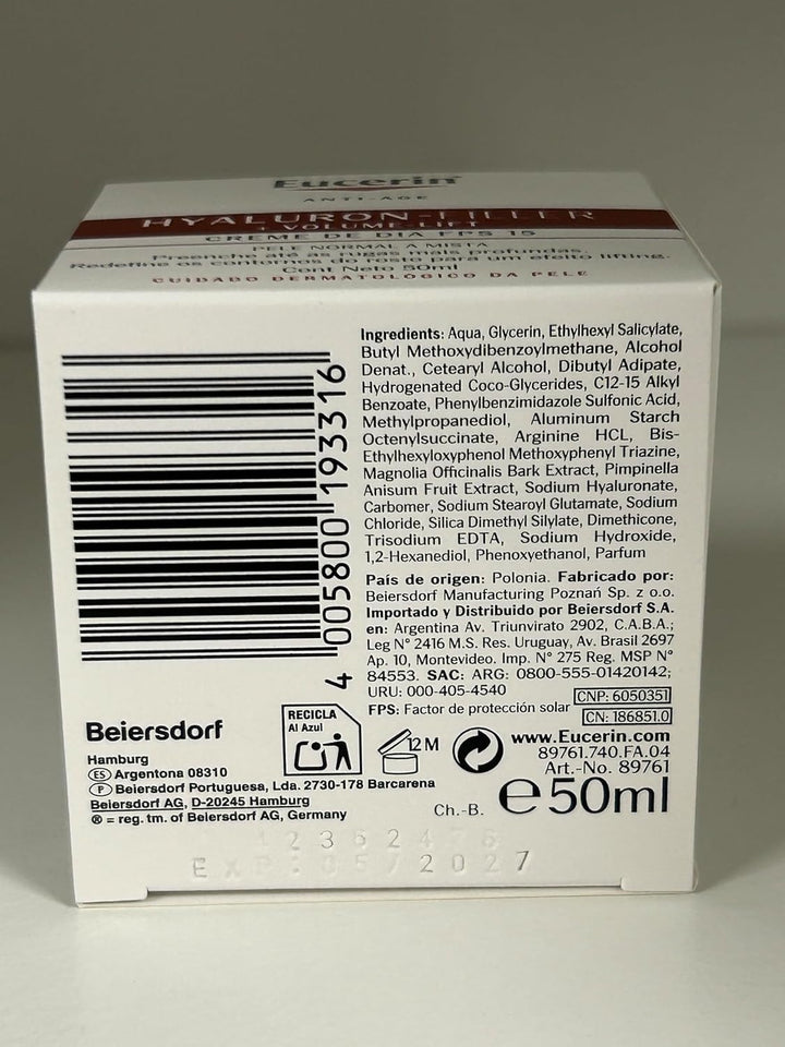 Eucerin Volume Filler Dia N. Mixta 50Ml