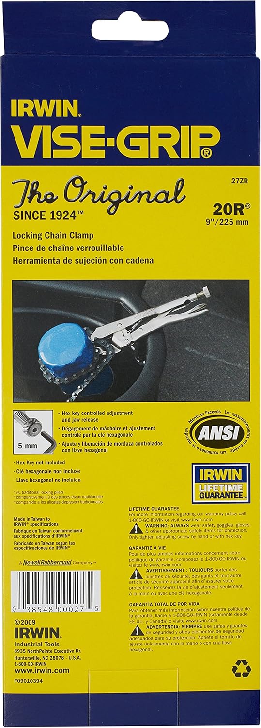IRWIN VISE-GRIP Original Kettenklemme, Verriegelung, 9 Zoll (27ZR)