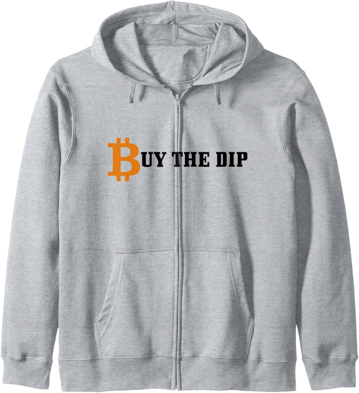 Bitcoin Buy The Dip Logo HODL Kryptowährung Trader BTC Kapuzenjacke