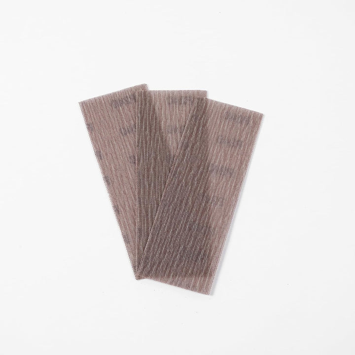 70 mm x 198 mm Netzschleifpapiere, Körnung 80, 120, 180, 320, 400, 70 x 198 mm, Klett-Schleifpapier,