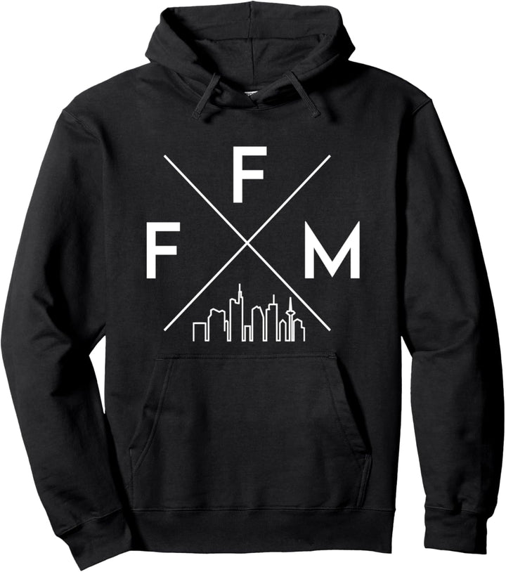 Frankfurt und die Skyline Pullover Hoodie