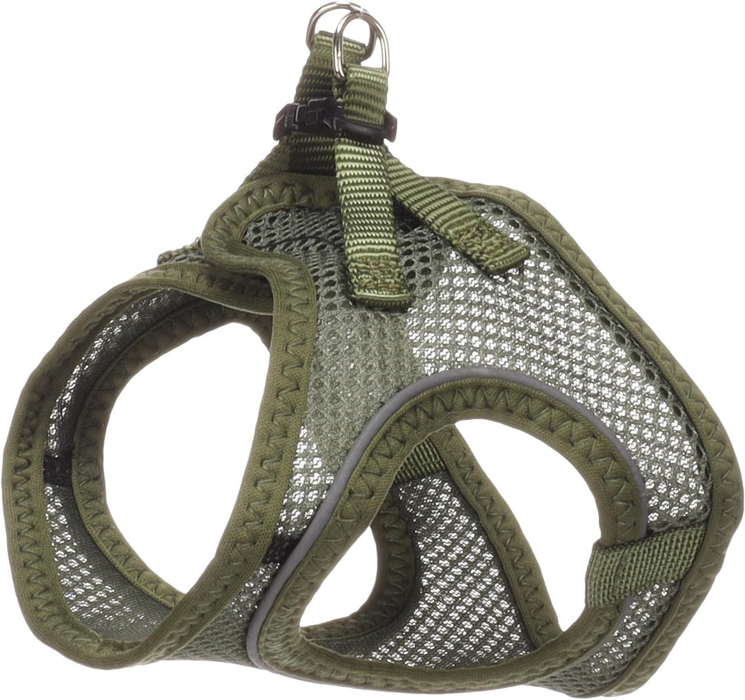 katzengeschirr - Step&Go Berta kaki S - 24-29 cm / 31-35 cm - Nylon mit atmungsaktivem mesh und refl