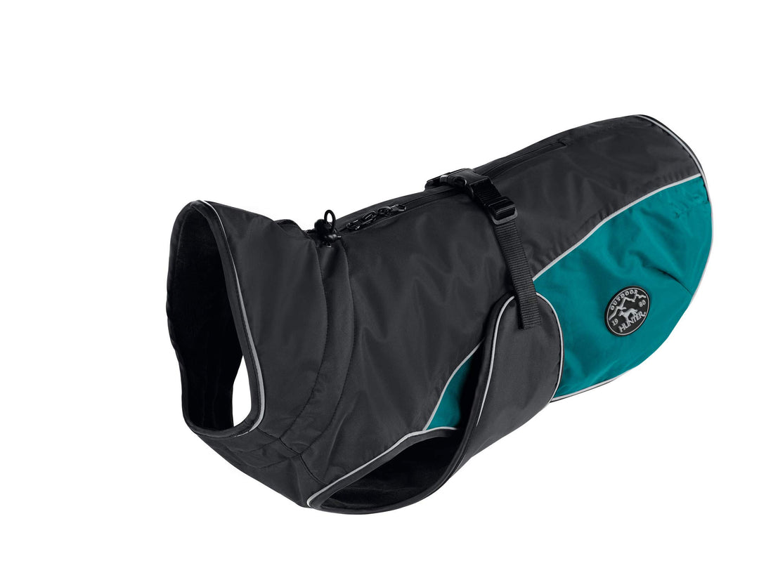 HUNTER UPPSALA COZY Hundemantel, Wintermantel, wasserabweisend, reflektierend, 45, anthrazit/petrol