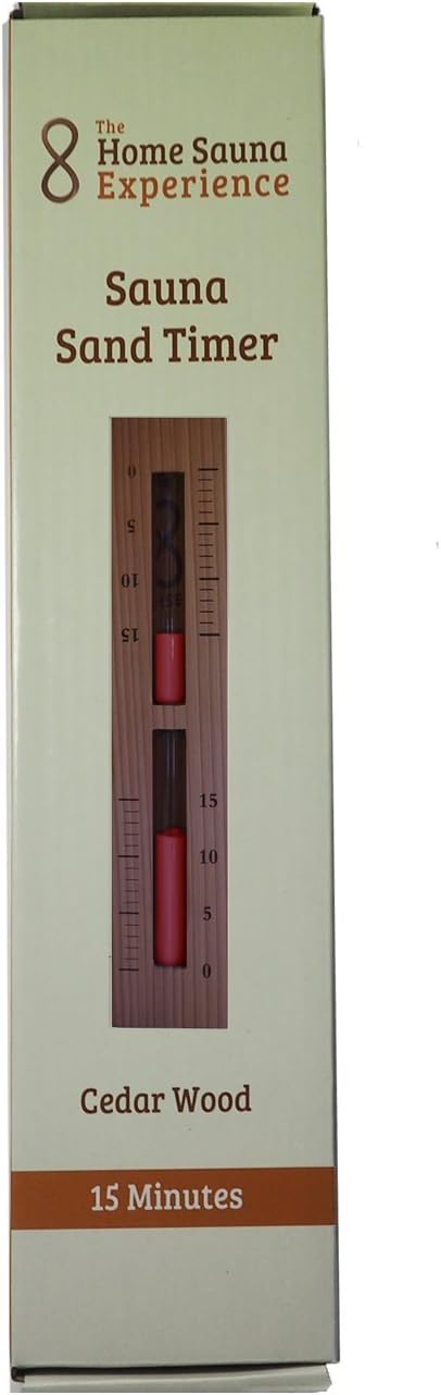 Home Sauna Experience Hse Cedar Box Sauna Sand Timer 15 Minuten Rust Red