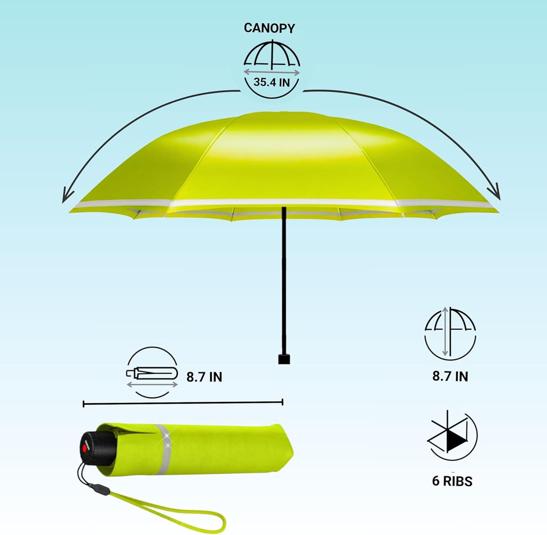 Knirps Rookie manual Kinder Regenschirm lime, 90 cm, Lime