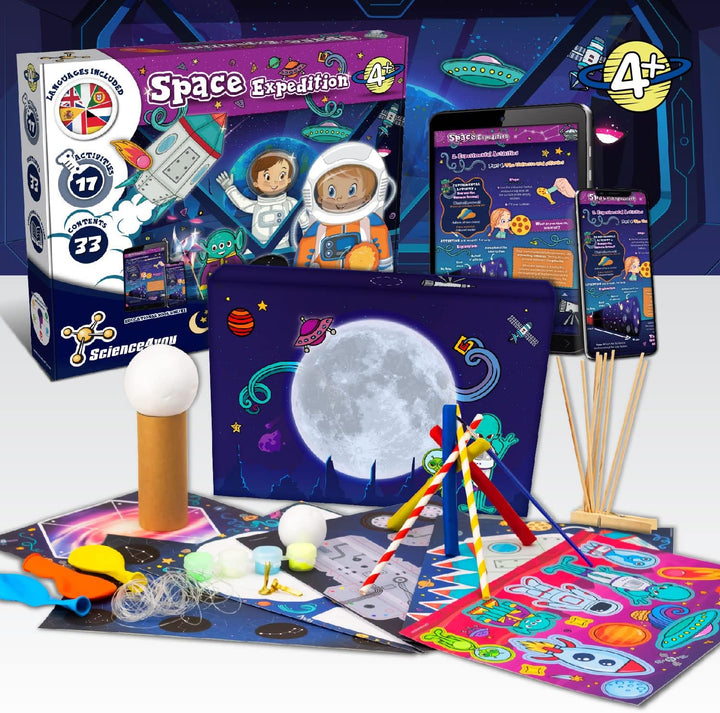 Science4you Abenteuer im Weltraumlabor fur Kinder 4+ - Experimentierkasten, 17 Aktivitaten: Sonnensy