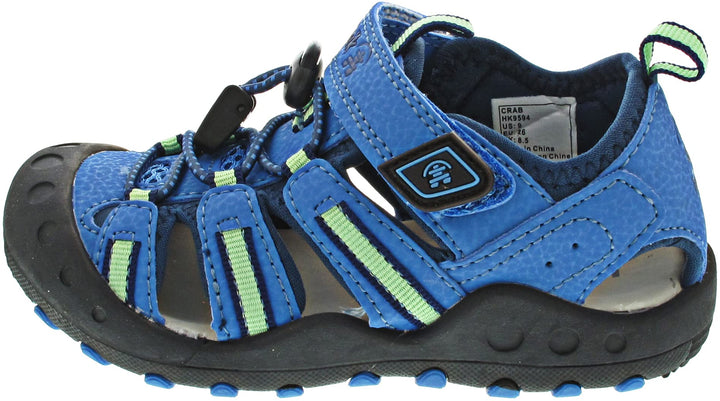 KAMIK Unisex-Kinder Crab Geschlossene Sandalen 25 EU Blue Green, 25 EU Blue Green