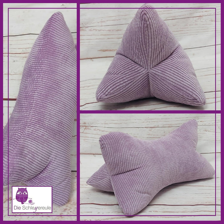 Leseknochen Cord Nackenkissen Handmade in Deutschland, weich und waschbar, als Nackenrolle und Lesek