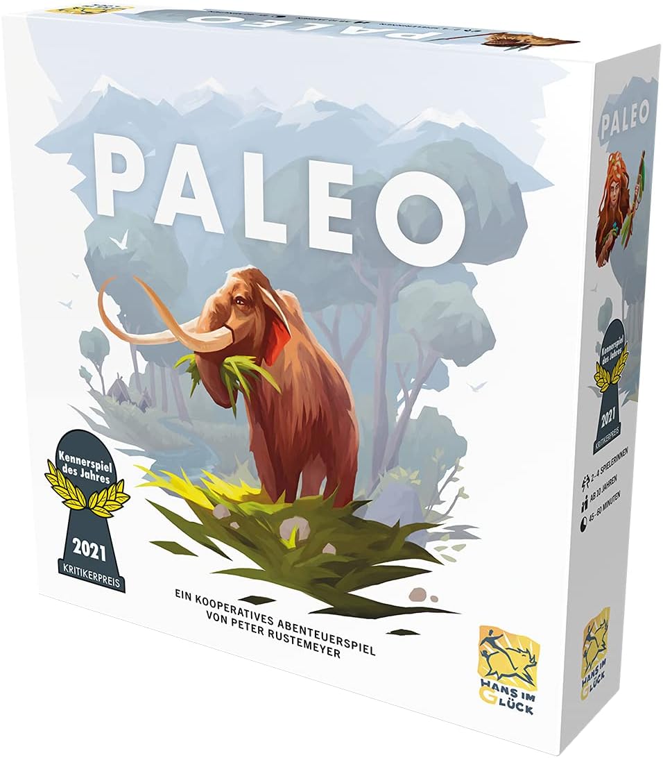 Hans im Glück, Paleo, Grundspiel, Kennerspiel des Jahres 2021, Brettspiel, 2-4 Spieler, Ab 10+ Jahre