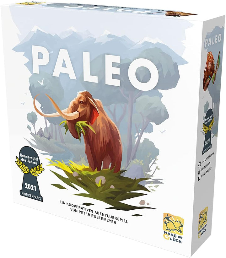 Hans im Glück, Paleo, Grundspiel, Kennerspiel des Jahres 2021, Brettspiel, 2-4 Spieler, Ab 10+ Jahre