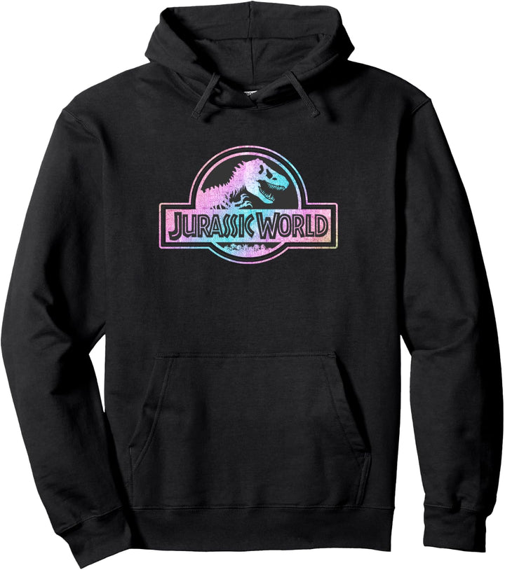 Jurassic World Rainbow Foil Logo Pullover Hoodie