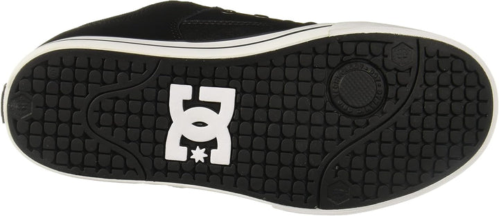 DC Shoes Herren Pure Skate-Schuh 38.5 EU Schwarz Schwarz Weiss, 38.5 EU Schwarz Schwarz Weiss