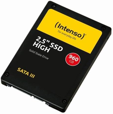 Intenso Interne 2,5" SSD SATA III High, 960 GB, 520 MB/Sekunden, Schwarz 960GB Sata 2,5" High