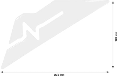BIKE-label Seitentank Pad Transparent kompatibel für Honda NC 750 X 800181