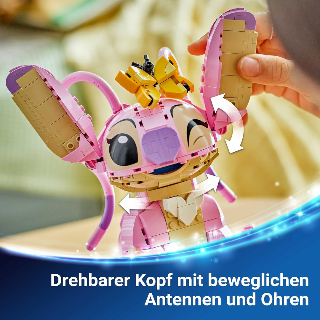 LEGO | Disney Angel - Lilo & Stitch Spielzeug - Spielset zum Bauen mit 3 Herzballons & 1 Schmetterli