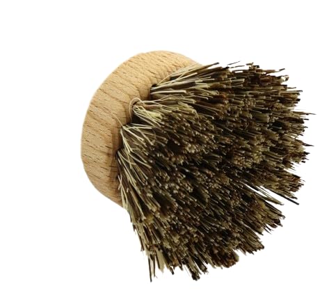 Chinchilla® 4er Set Wechselköpfe aus Holz für Spülbürste | Ersatzkopf mit Buchenholz FSC 100% mit Un
