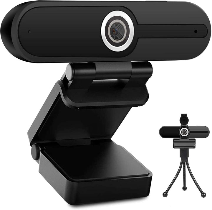 Webcam 4K 1080P mit Mikrofon 8 Megapixel USB Computer Web-Kamera Privatsphäre Auslöser und Stativ, P