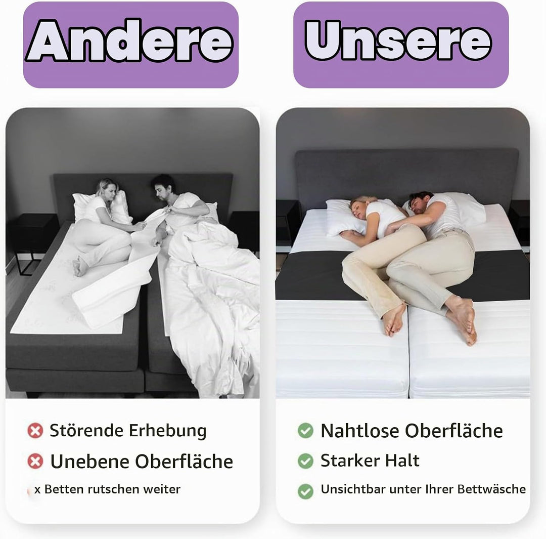 Liebesbrücke für Matratzen 230x50cm,Matratzenkeil Kombinieren Sie Zwei Matratzen zu Einem Bequemen D