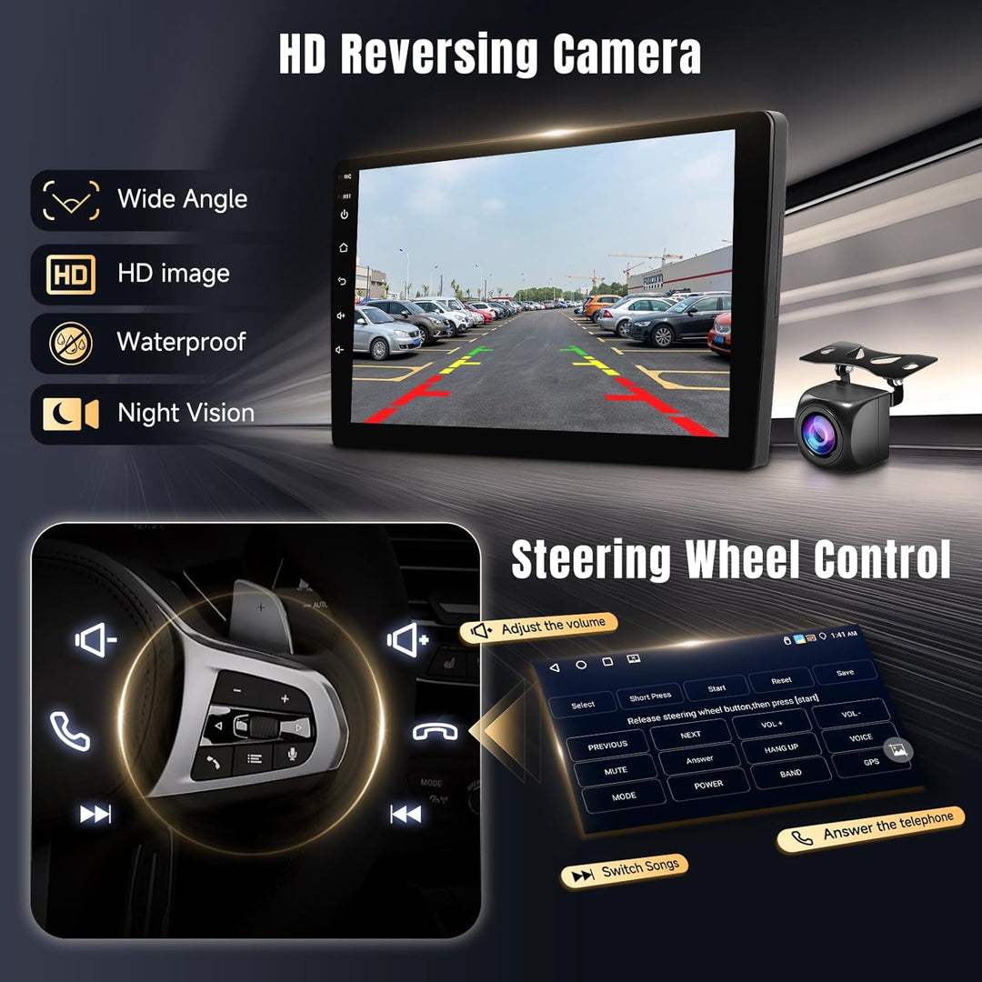 Podofo Carplay Autoradio für Peugeot 208/2008 2012-2018, Android 2G+64G HiFi, 10" Touchscreen Androi