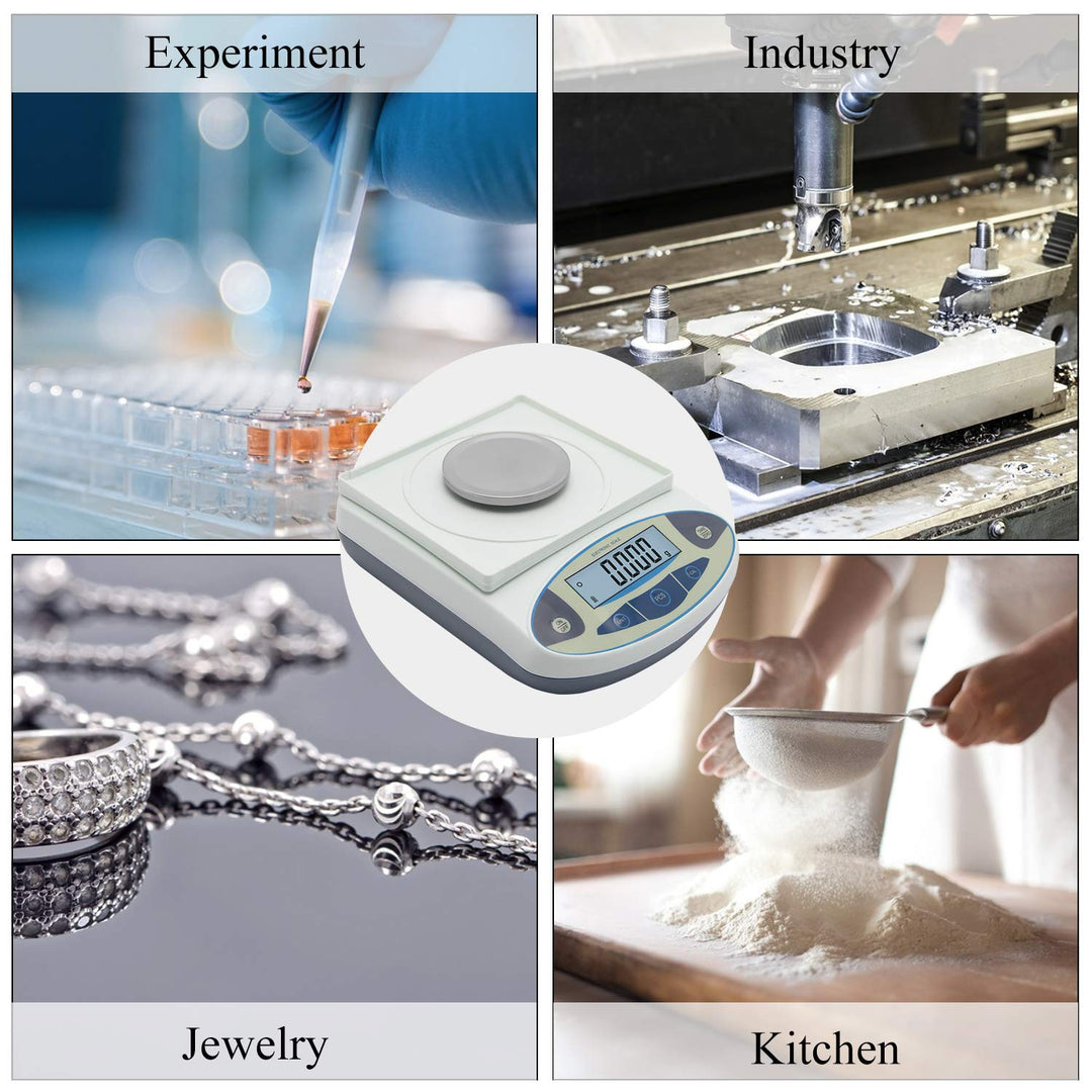 Bonvoisin 100gx0,001g Elektronische Analysenwaage Hochpräzises Laborwaage 1 mg Präzisionswaage mit W
