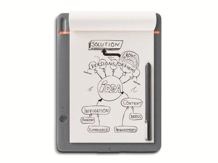 Wacom Bamboo Slate Smartpad A5 Kleines Notepad (mit Digitalisierungs-Funktion inkl. Eingabestift mit